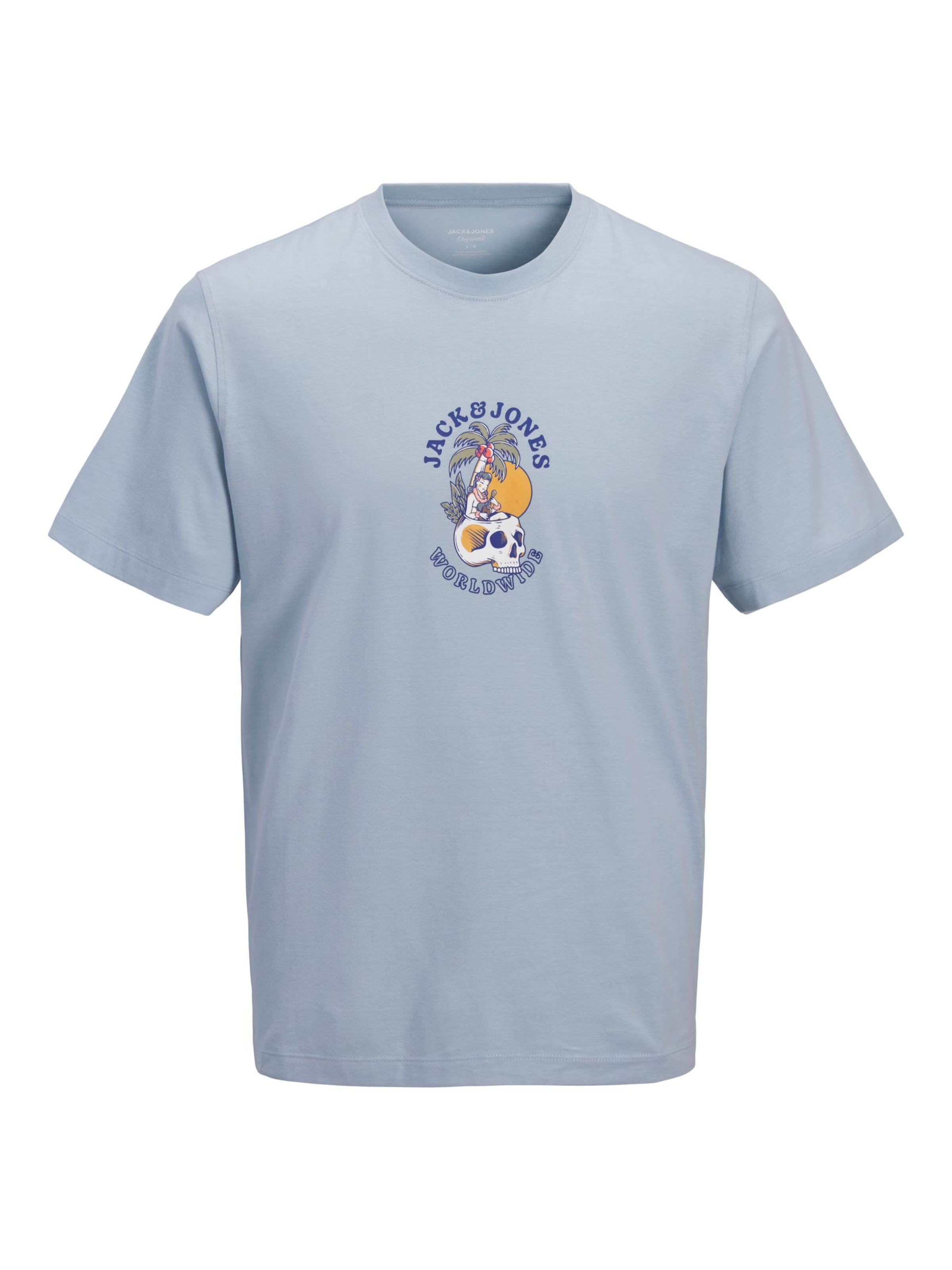 Jack & Jones Plus Shirt in Blauw: voorkant