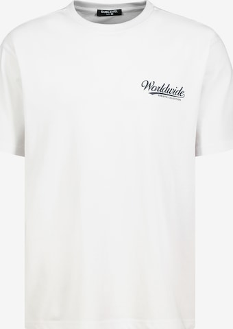 Sublevel Shirt 'Worldwide' in White: front
