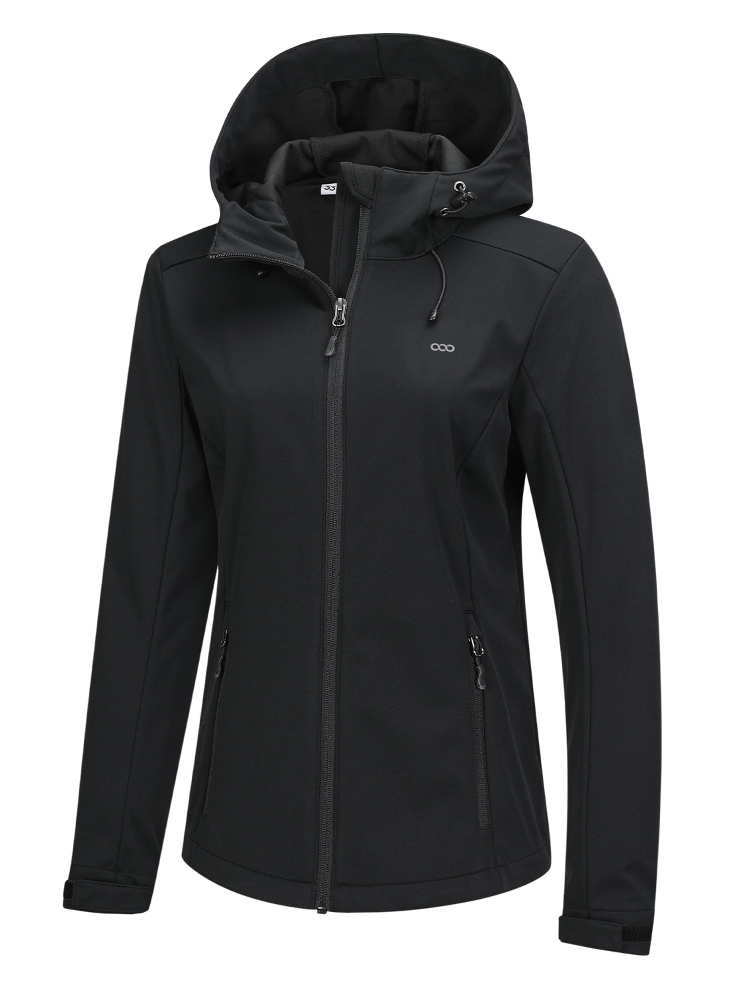 33,000ft Outdoor Jacket '33,000ft Women's Softshell Jacket' in Black: front