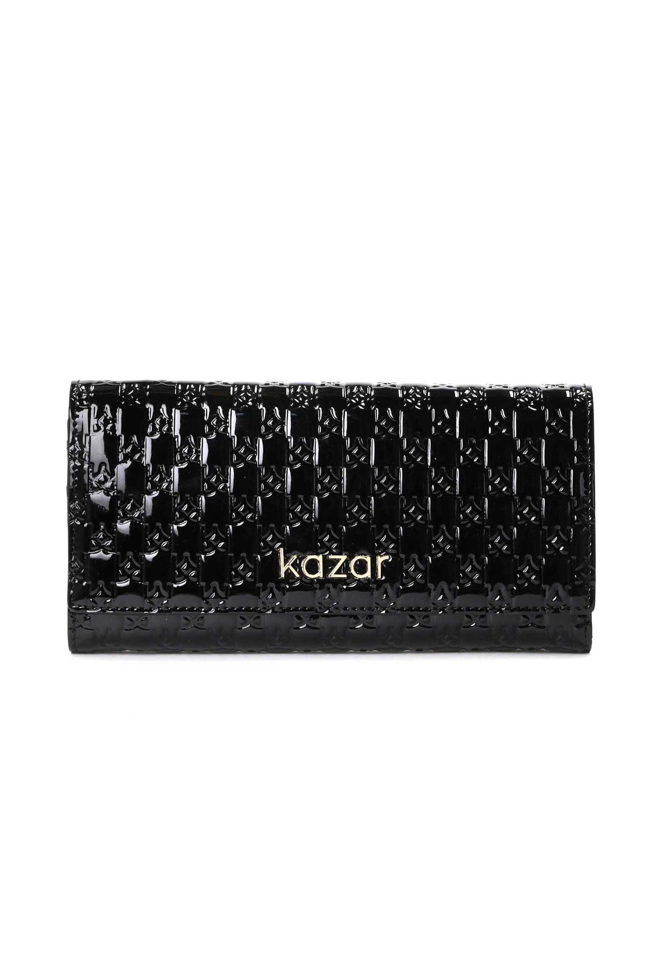 Kazar Wallet in Black: front
