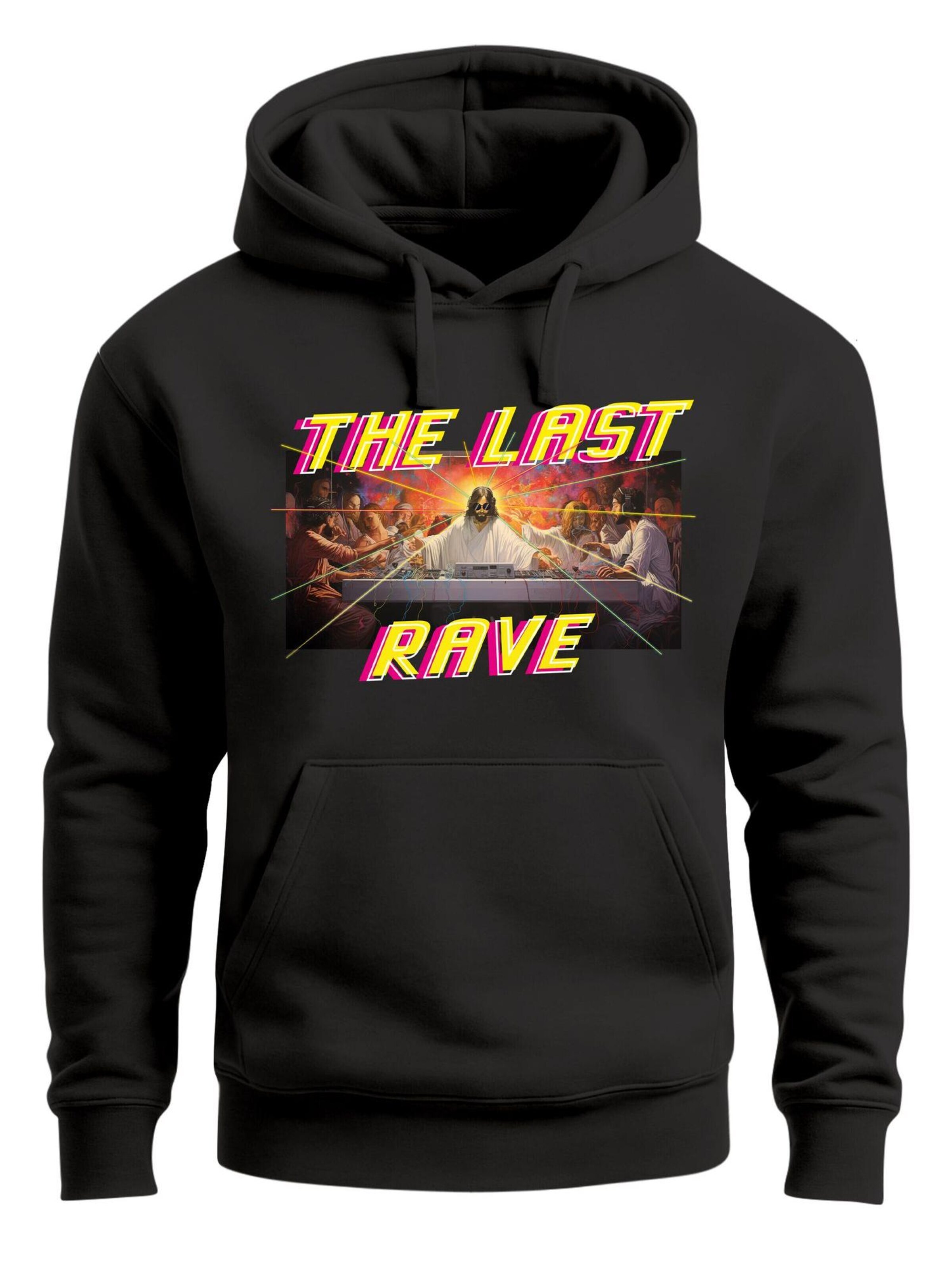 Neverless Sweatshirt 'The Last Rave'‌‌‌‌‌‌‌‌ in Schwarz: Vorderseite