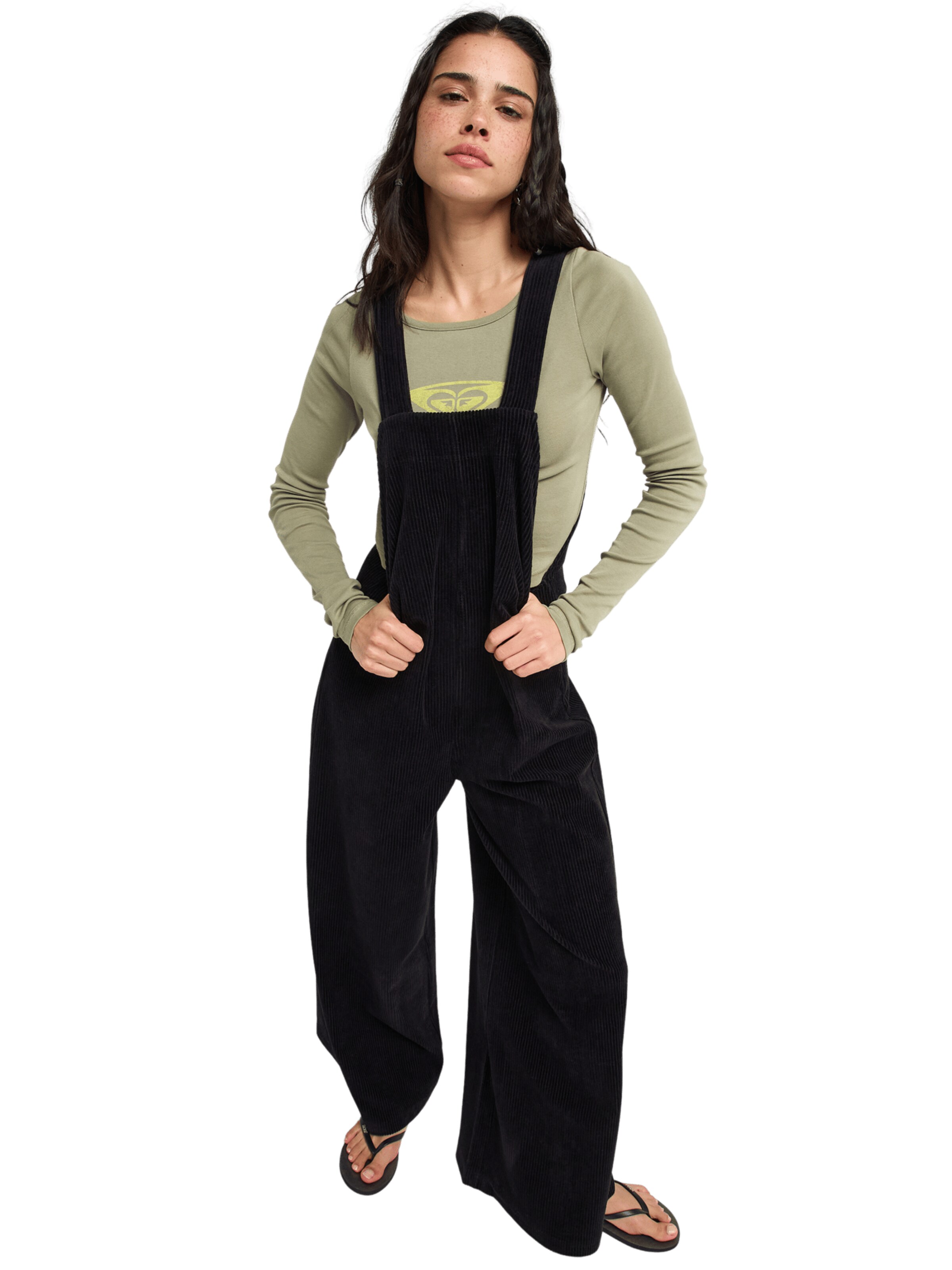 ROXY Wide leg Overalls 'Best Daze' in Black