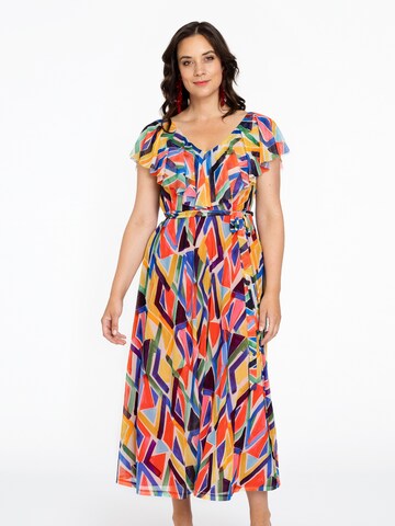 YOEK Dress in Mixed colours: front