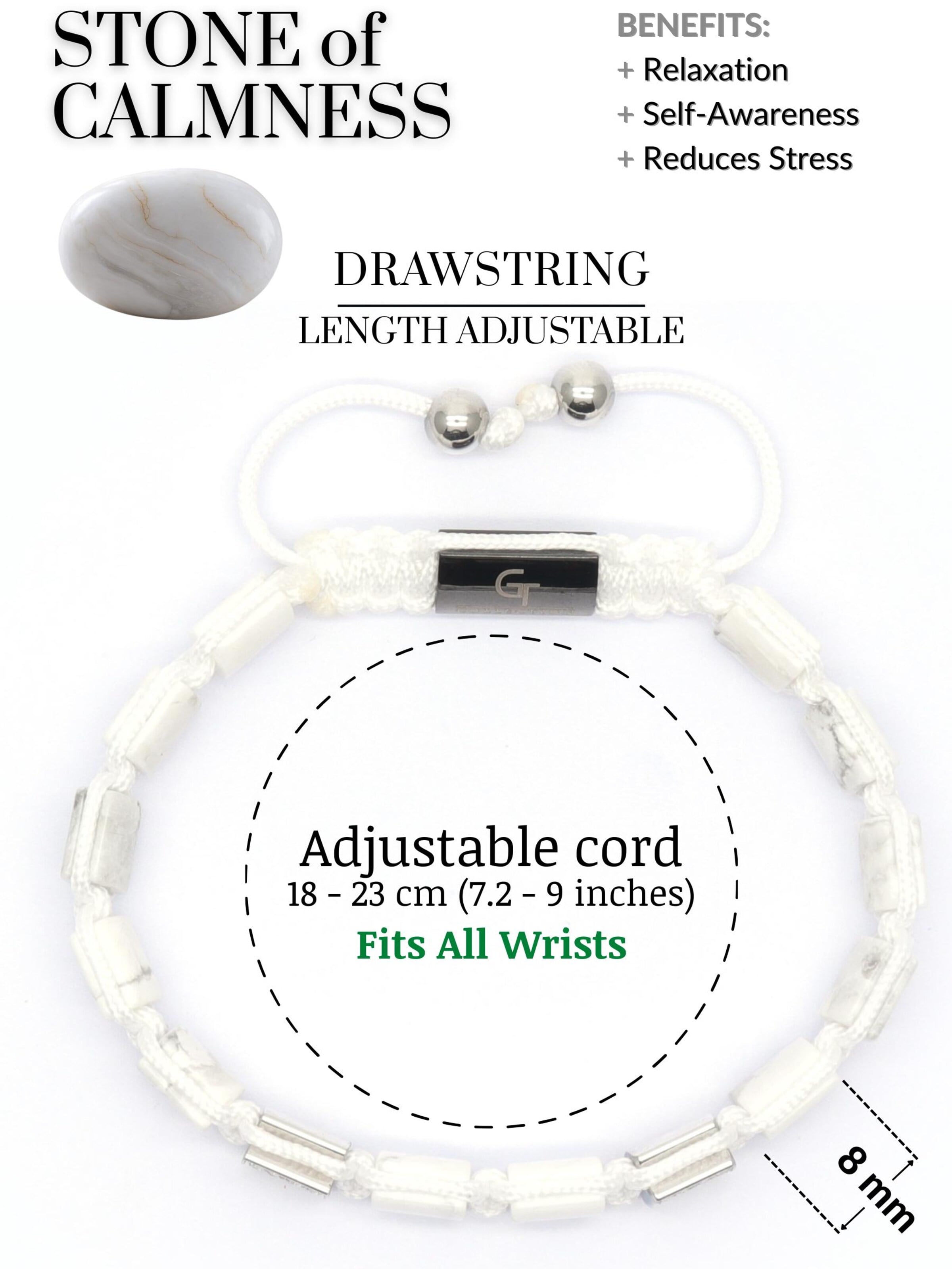 Bracelet 'Flat-Bead' GT Collection en blanc