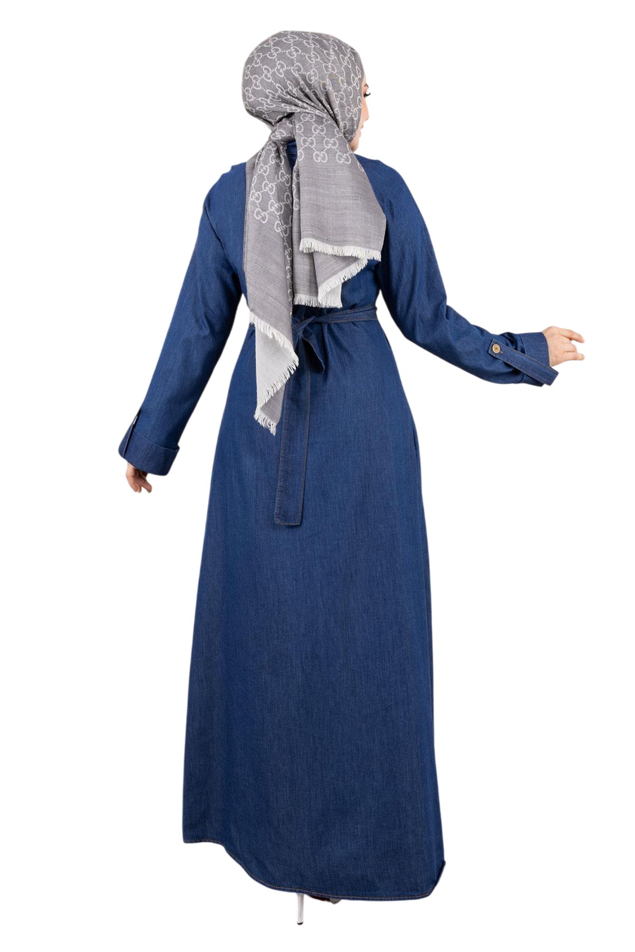 MODAMIHRAM Shirt dress in Blue