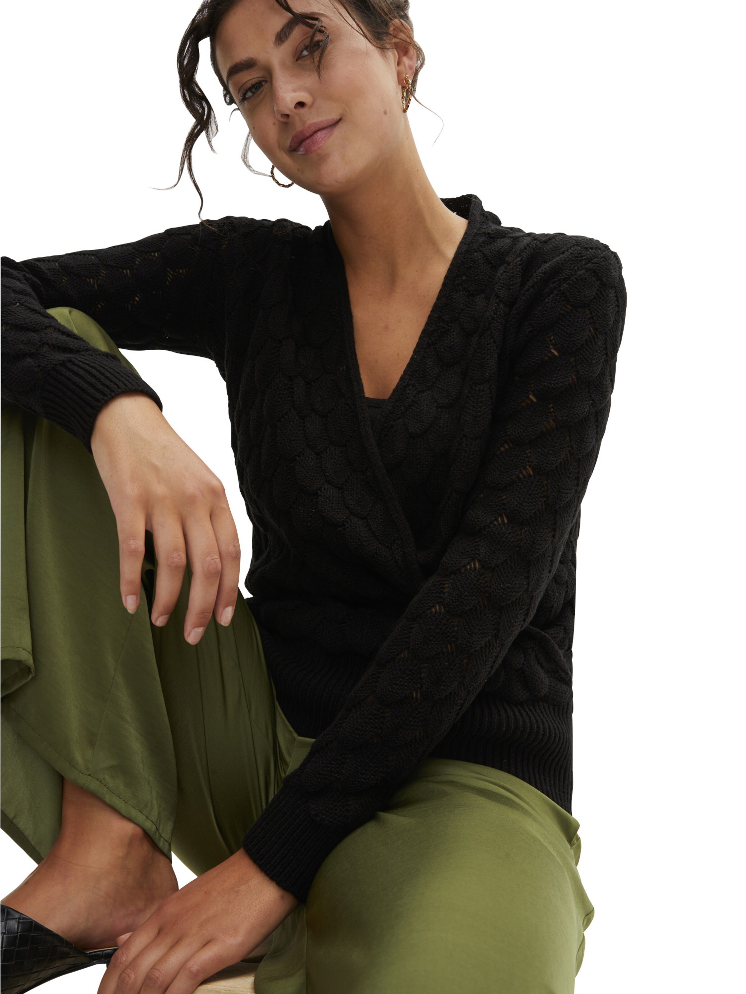 Pull-over bonprix en noir