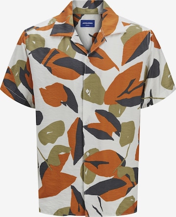 JACK & JONES Button Up Shirt in White: front