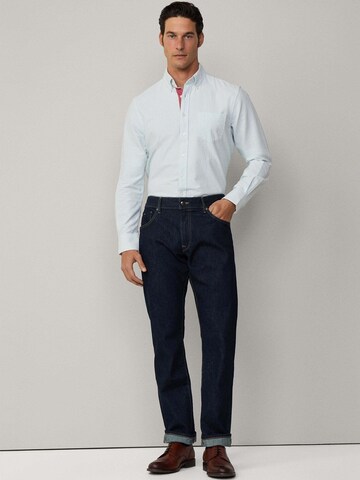 Hackett London Regular Fit Hemd in Blau