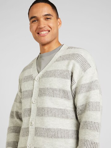 JACK & JONES Knit cardigan 'JCOSPACE' in Grey