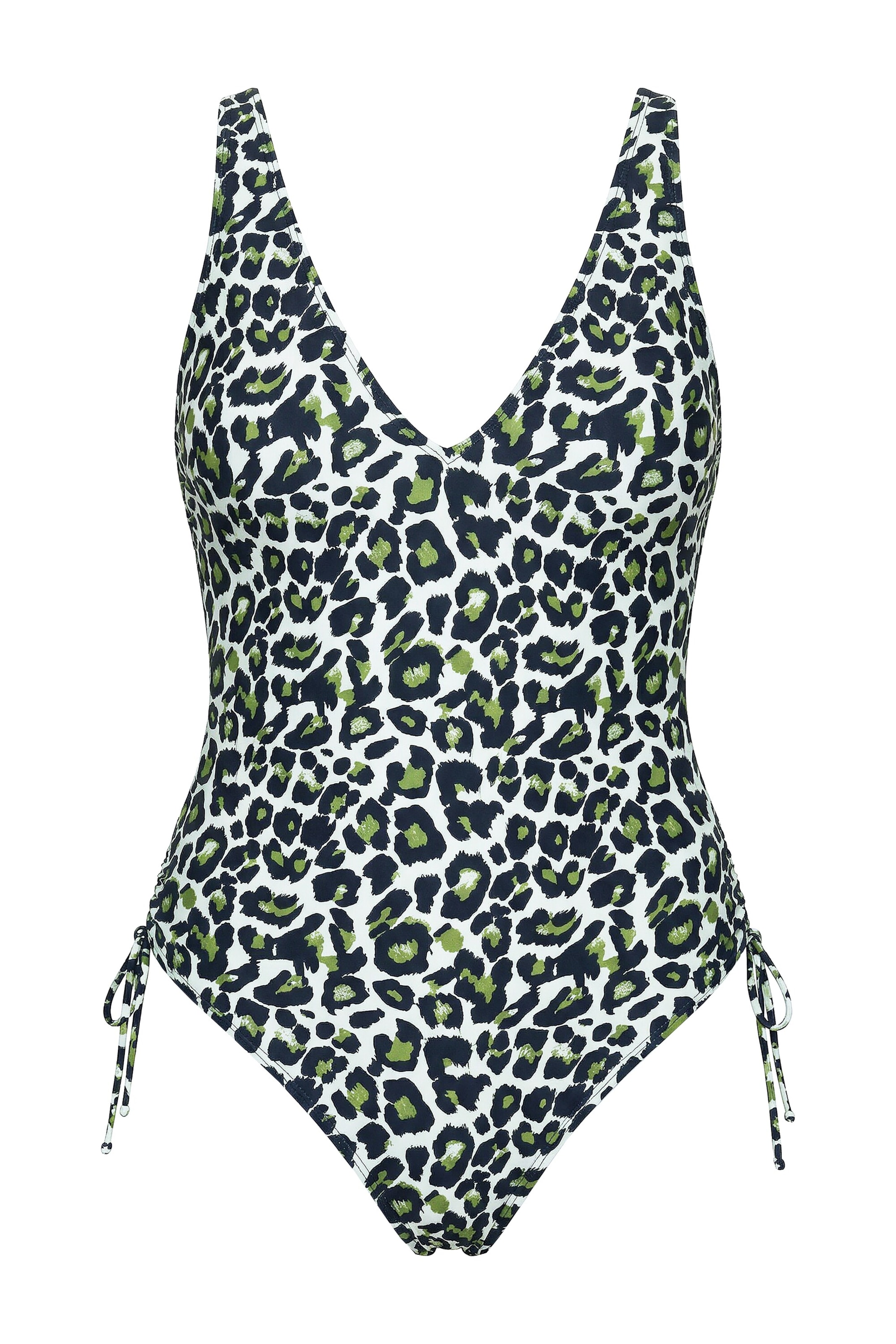 Studio Untold Bralette Swimsuit in Green: front
