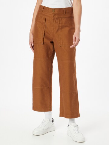 Wide Leg Pantalon UNITED COLORS OF BENETTON en marron : devant