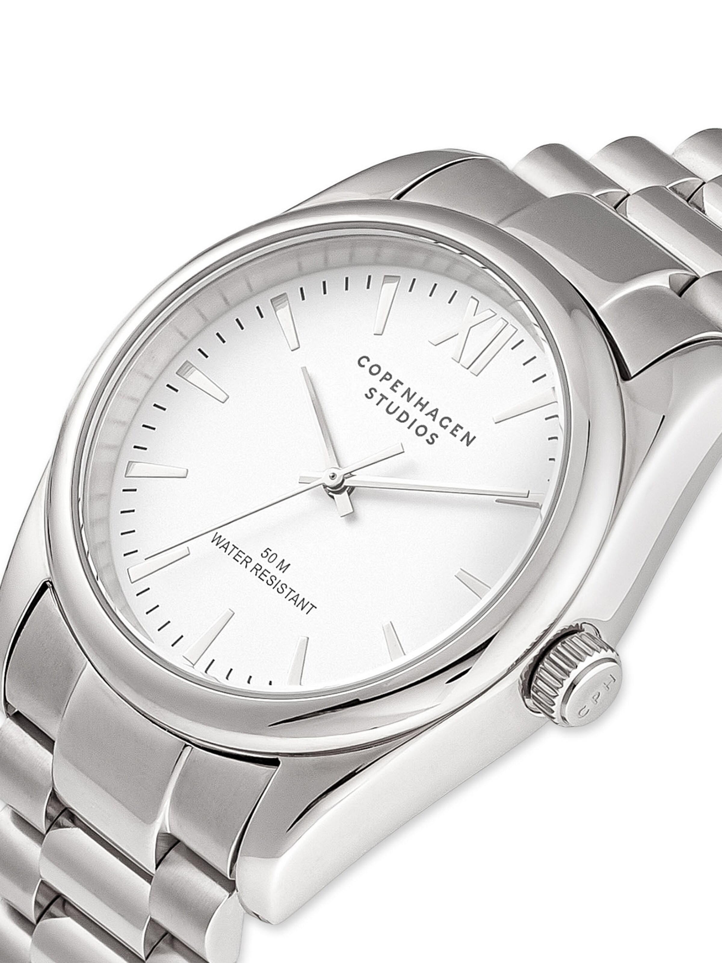 Montre à affichage analogique Copenhagen Studios en argent