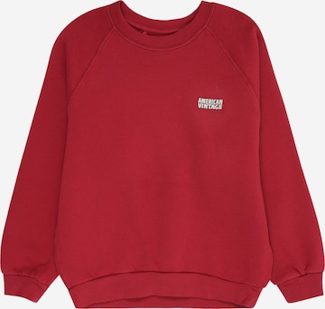 AMERICAN VINTAGE Sweatshirt 'IZUBIRD' in Rot: Vorderseite