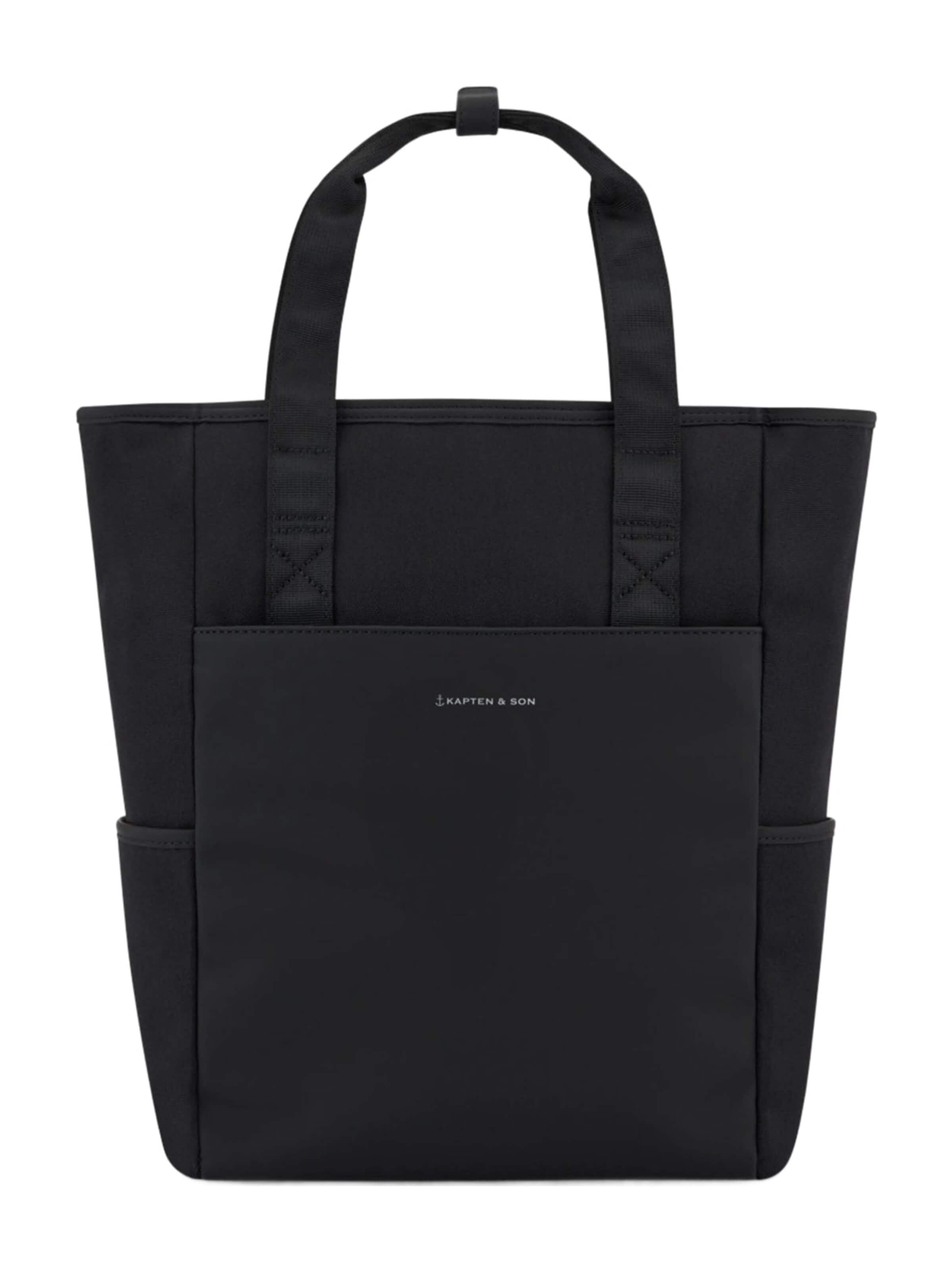 Kapten & Son Plecak 'Kapten & Son Sac à dos Lindby All Black' w kolorze czarny: przód