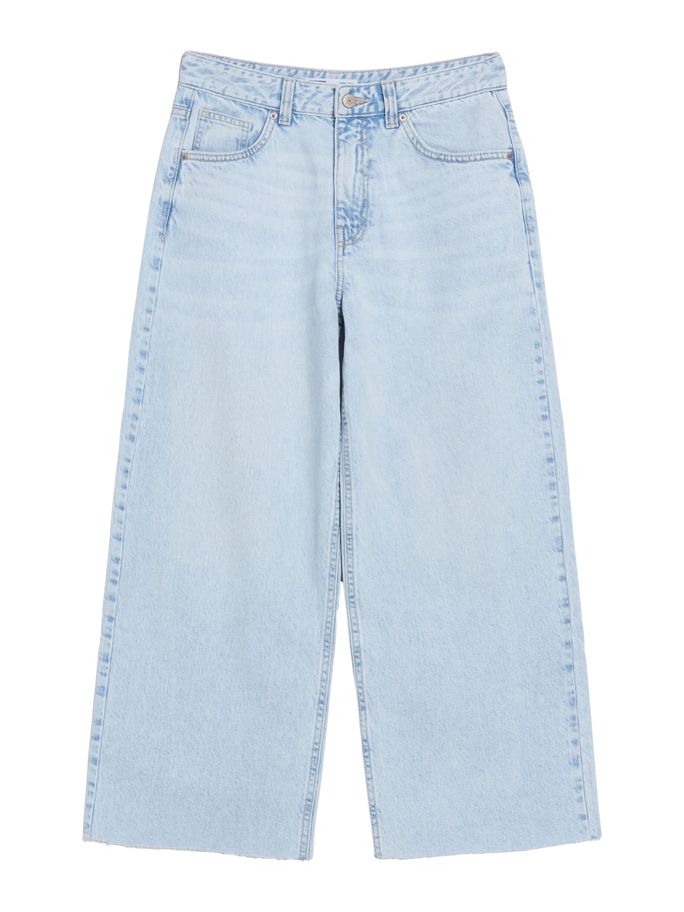 Bershka Wide Leg Jeans i blå: forside
