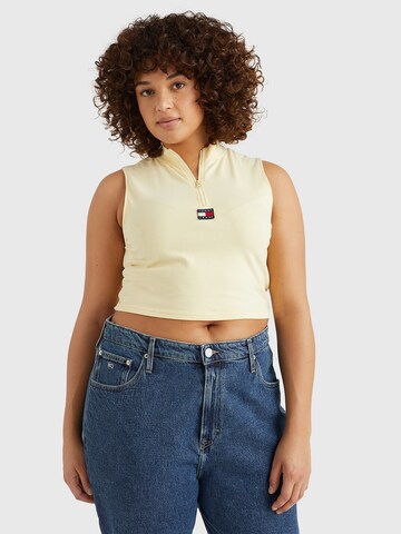 Tommy Jeans Curve Top in Gelb: Vorderseite