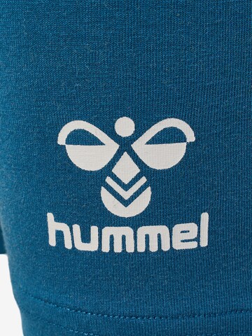 Hummel Skinny Sportbroek in Blauw