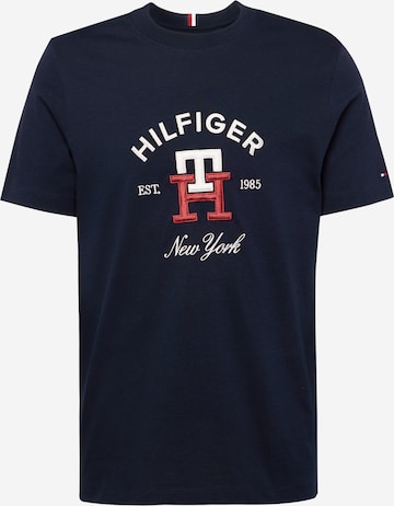 TOMMY HILFIGER - Camisa em azul: frente