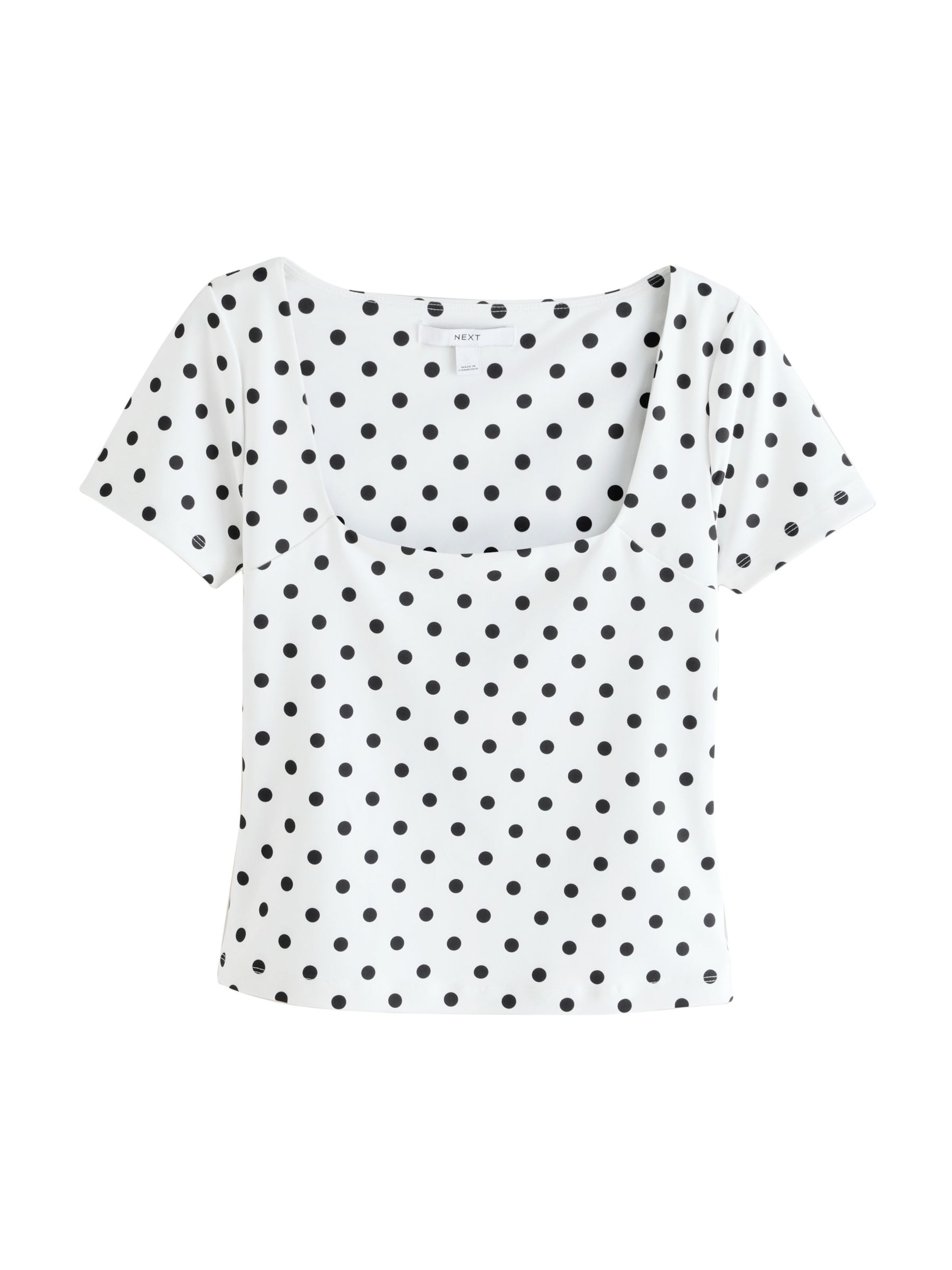 T-shirt Next en blanc : devant