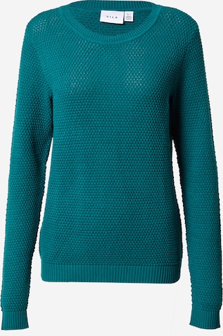 VILA Sweater 'Dalo' in Green: front