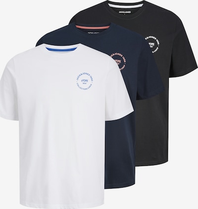 JACK & JONES Majica 'JJSimon' veličine L u mornarsko plava / crna / bijela, Pregled proizvoda