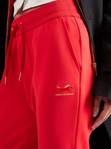 sarkans ARMANI EXCHANGE Pakapēniski sašaurināts piegriezums Bikses
