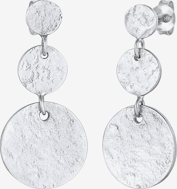 Boucles d'oreilles 'Geo' ELLI en argent : devant