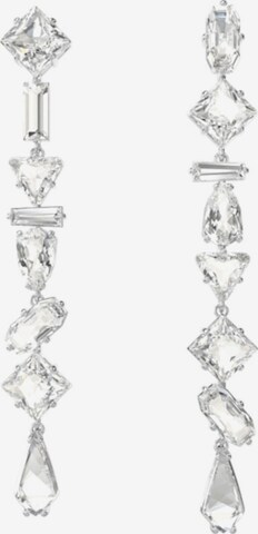 Boucles d'oreilles Swarovski en argent : devant