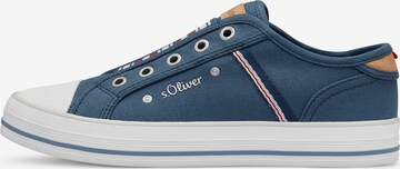 s.Oliver Slip-on obuv - Modrá