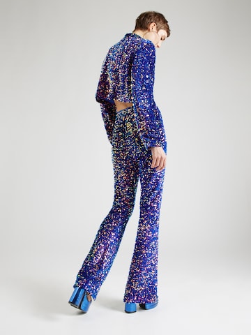 Nasty Gal Flared Trousers in Blue