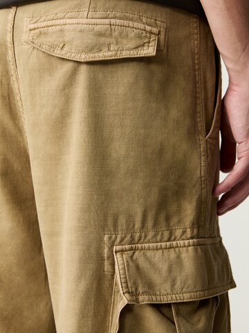 Loosefit Pantalon cargo Pull&Bear en beige