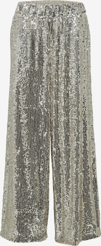 SELECTED FEMME - Pierna ancha Pantalón 'Selene' en plata: frente