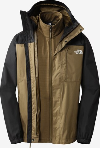 THE NORTH FACE - Casaco outdoor em verde: frente