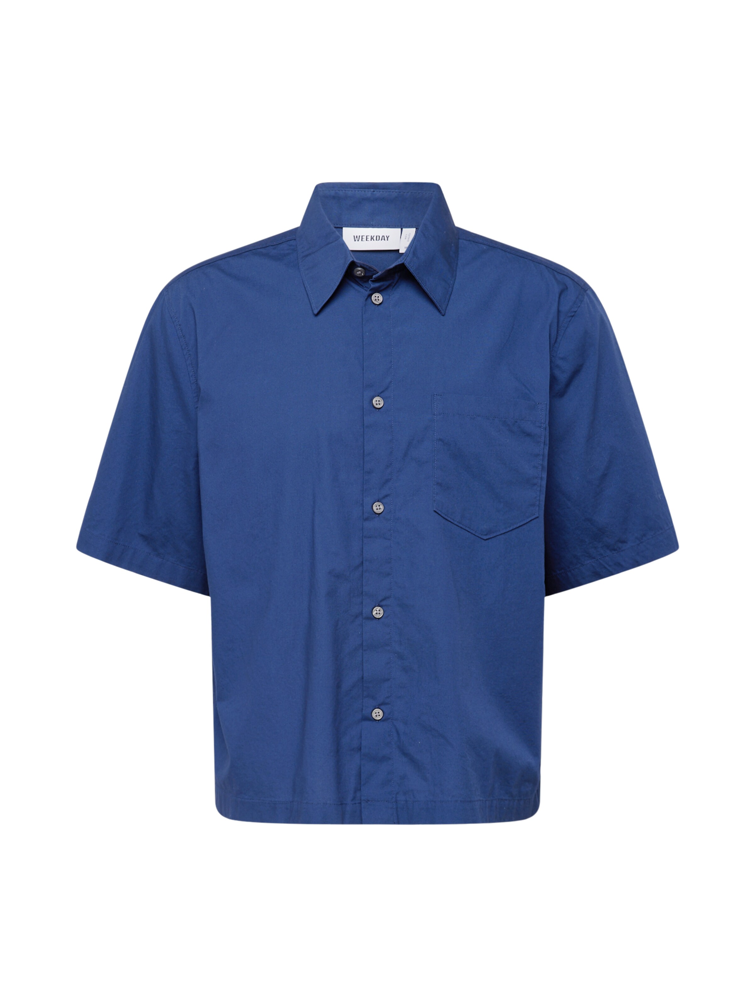 zils WEEKDAY Komforta piegriezums Krekls 'Tom': no priekšpuses