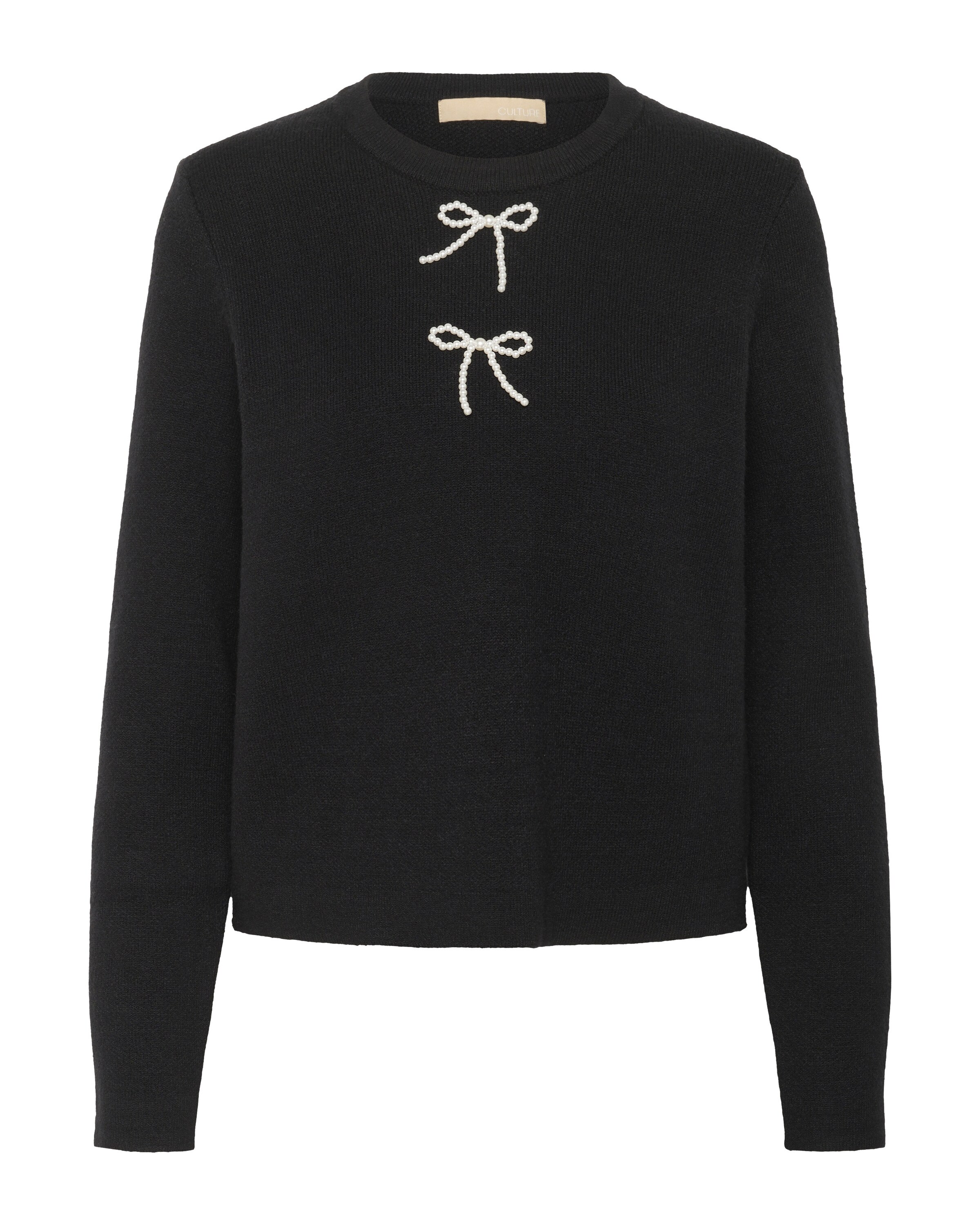 CULTURE Pullover 'CUholiday' i sort: forside