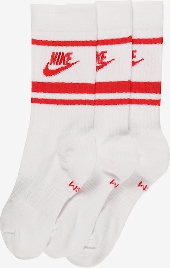 Nike Sportswear Chaussettes en rouge / blanc, Vue avec produit