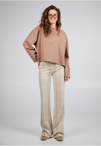 T-shirt 'Croissant' OH APRIL en marron