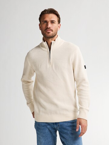 Pull-over 'Ashland' Petrol Industries en beige : devant
