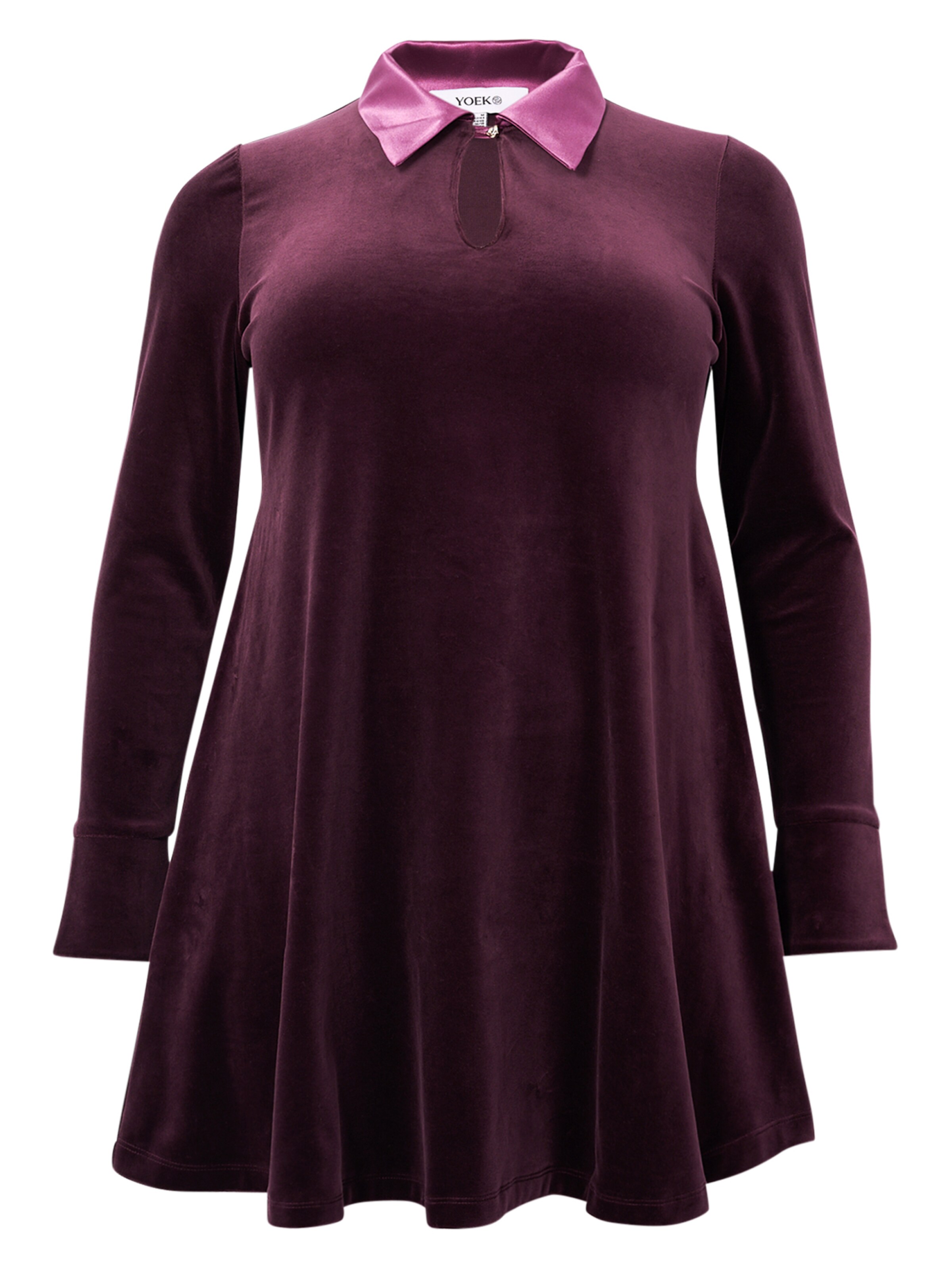 YOEK Tunic in Purple: front