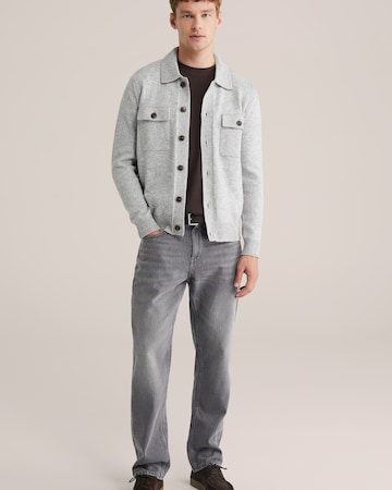 WE Fashion Gebreid vest in Grijs