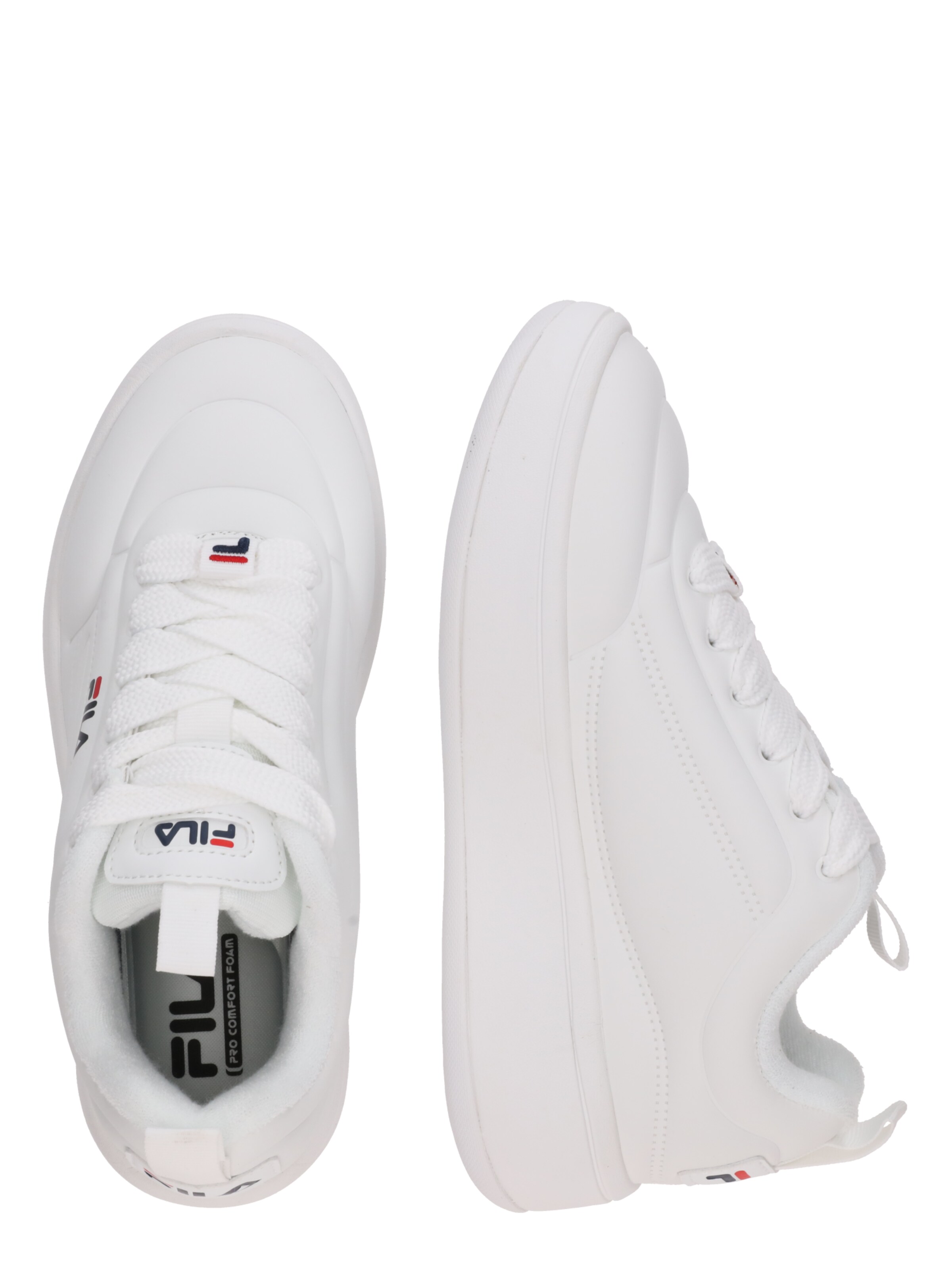 FILA Platform trainers in White