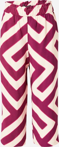 COMMA Szeroka nogawka Spodnie w kolorze różowy: przód
