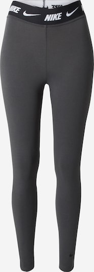 Nike Sportswear Leggings 'Club' in dunkelgrau / schwarz / weiß, Produktansicht