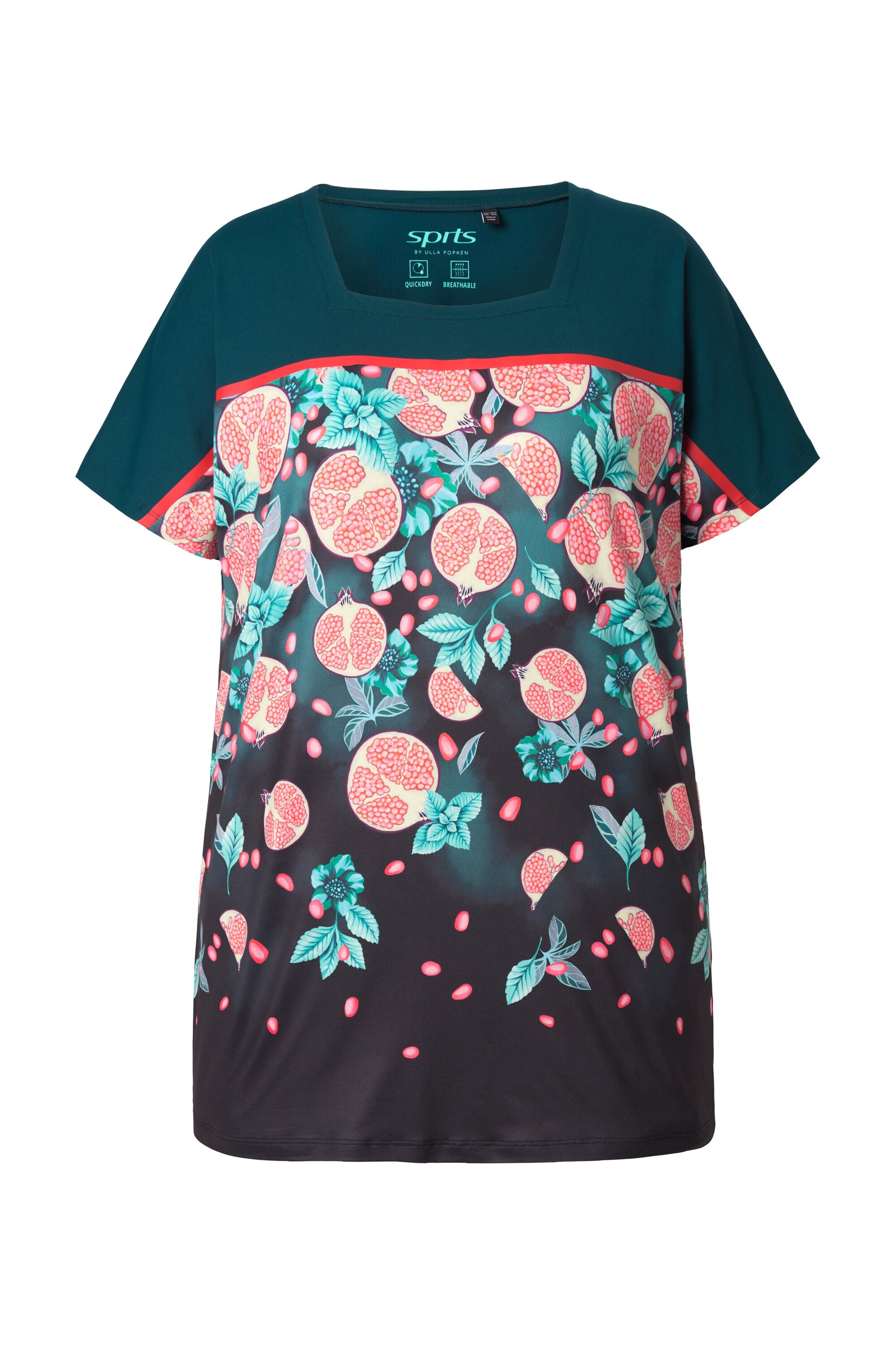 Ulla Popken T-Shirt in Mischfarben: Vorderseite