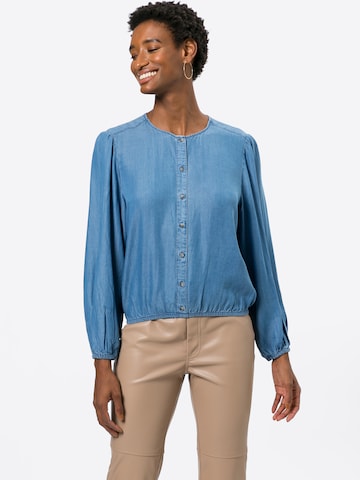 TOM TAILOR DENIM Bluse in Blau: predná strana