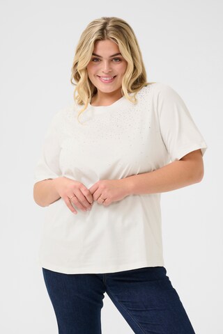 KAFFE CURVE T-Shirt in Weiß: Vorderseite