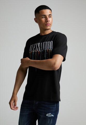 Alessandro Zavetti Shirt 'Artista' in Black