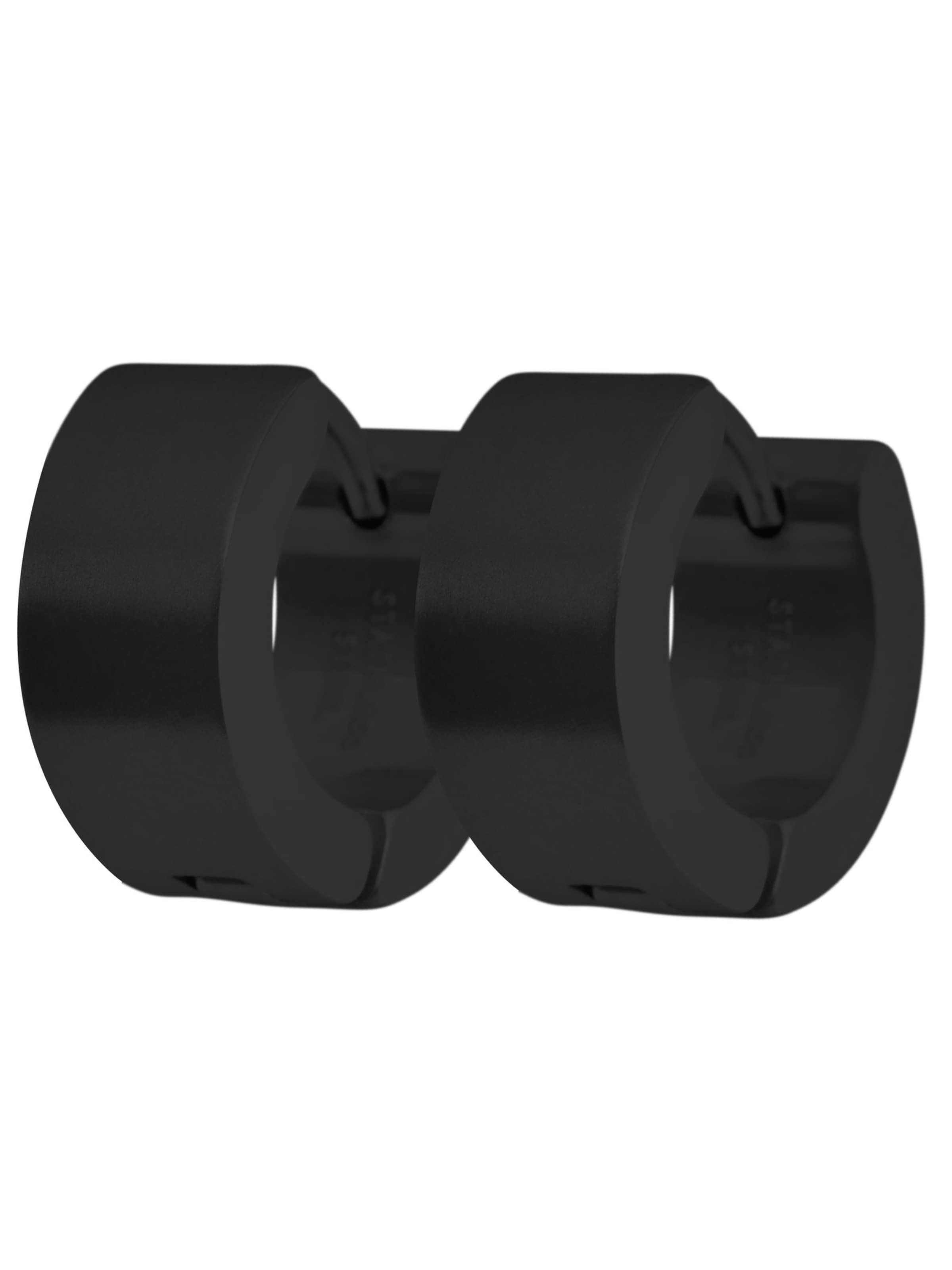 Akzent Earrings 'Matti, langlebig' in Black: front