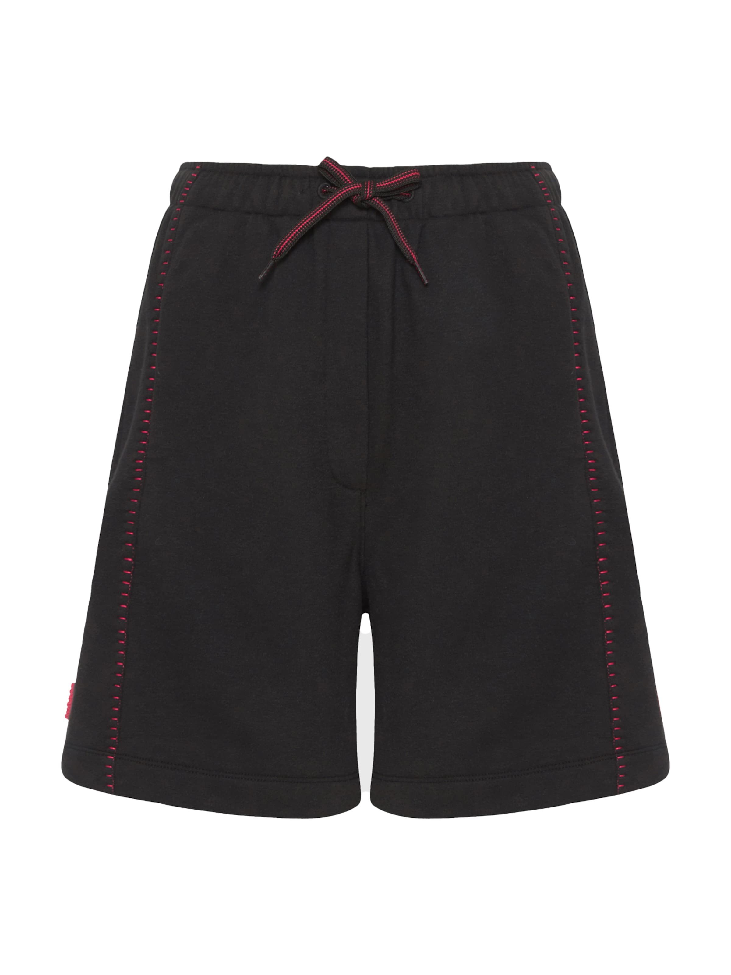 Funky Buddha Loosefit Παντελόνι φόρμας σε μαύρο: μπροστά