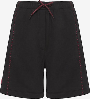 Funky BuddhaLoosefit Sportske hlače - crna boja: prednji dio